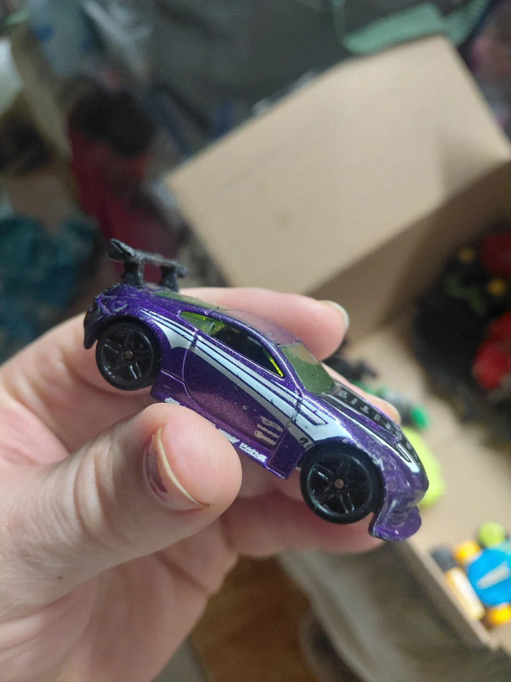 purple Hot Wheels Nissan 350Z from the 2010 Mystery Models series.